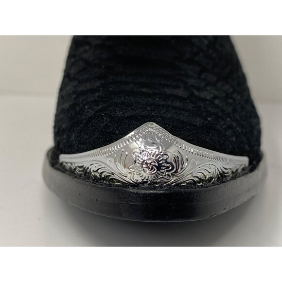 Jeffrey Campbell Womens Sz 5 Cromwell Snake Print Suede Western Booties Boots - Picture 6 of 10